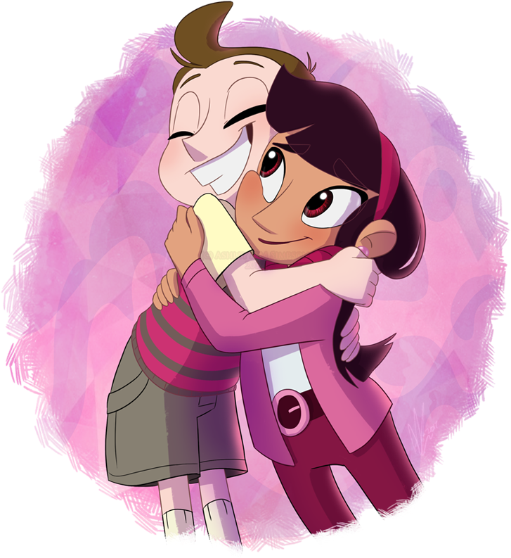 Milo Murphy's Law Milo X Amanda Clipart (726x800), Png Download