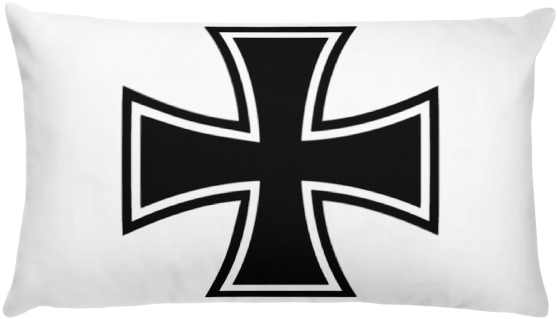German Iron Cross Basic Pillow - German Cross Png Clipart (600x600), Png Download