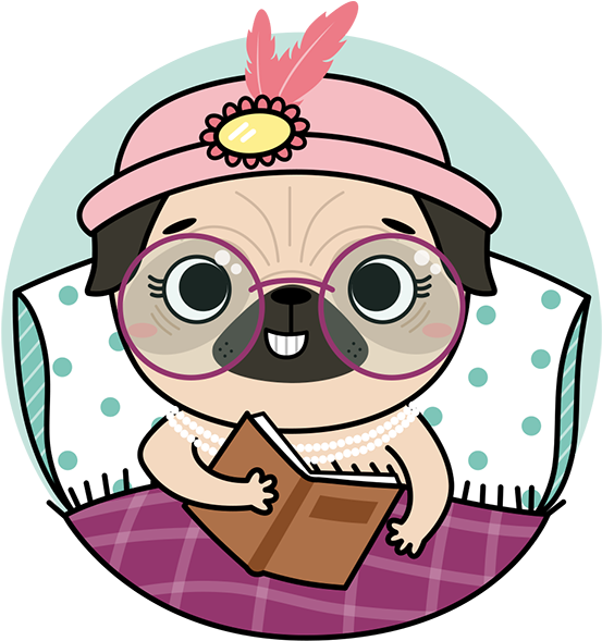 Pugs & Kisses Clipart (600x600), Png Download