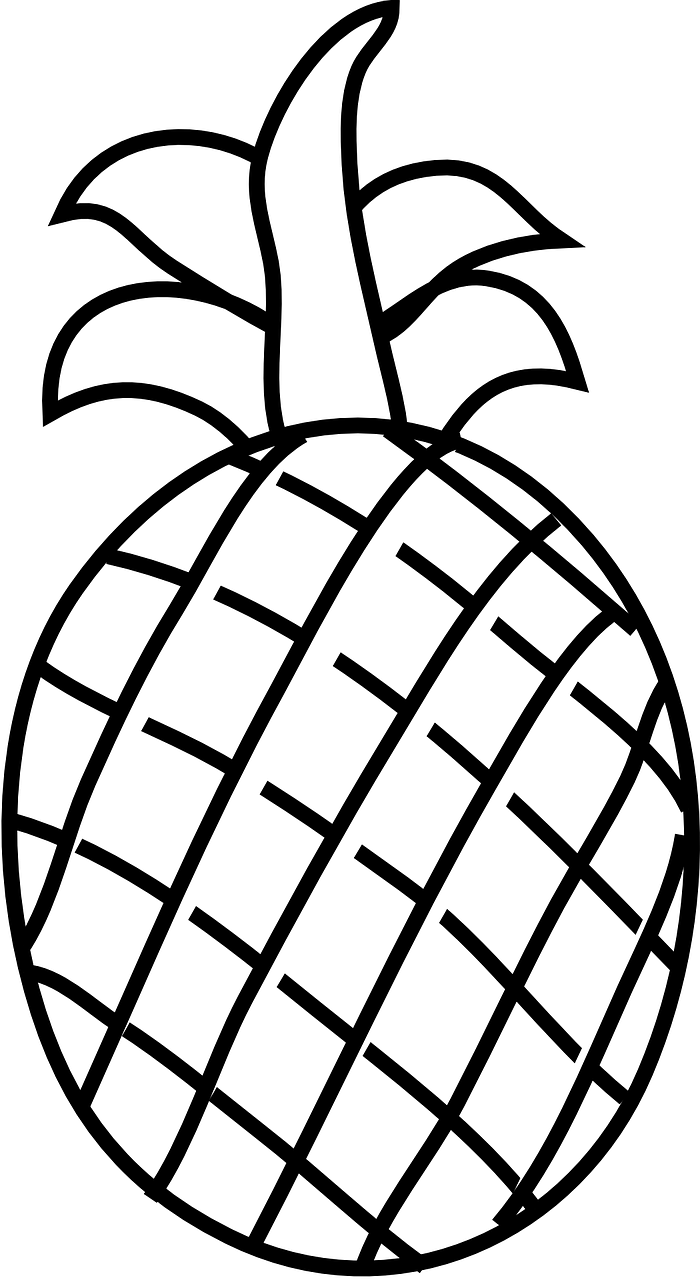 Pineapple Fruit Food Plant Png Image - Pineapple Clip Art Transparent Png (700x1280), Png Download