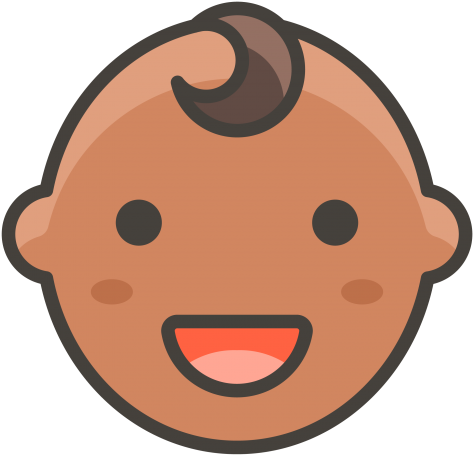 Baby Emoji - Cartoon Clipart (866x650), Png Download