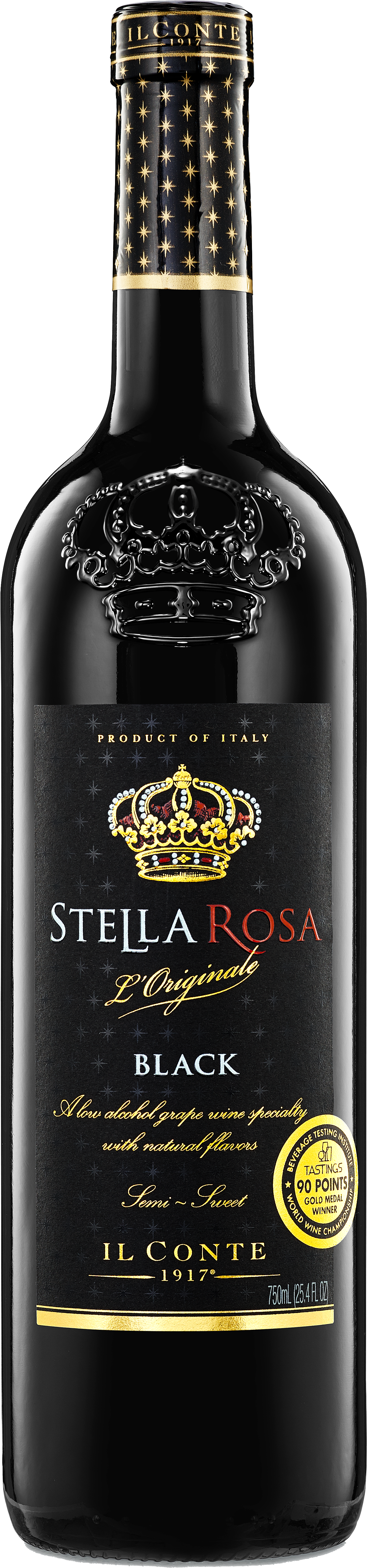 Bottle Shot - Stella Rosa Black Clipart (2697x9000), Png Download