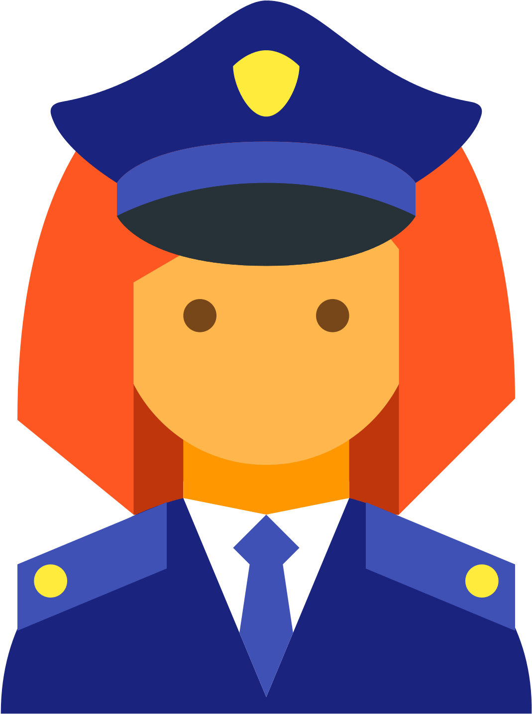 Hacker 1 Icons For - Women Police Officer Icon Clipart (1600x1600), Png Download
