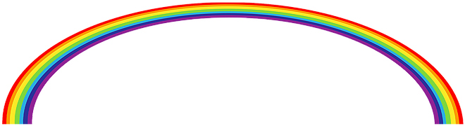 Over The Rainbow Bridge - Circle Clipart (671x479), Png Download