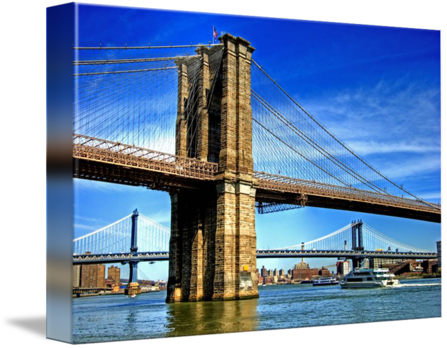 Brooklyn Bridge Pictures - Extradosed Bridge Clipart (650x506), Png Download