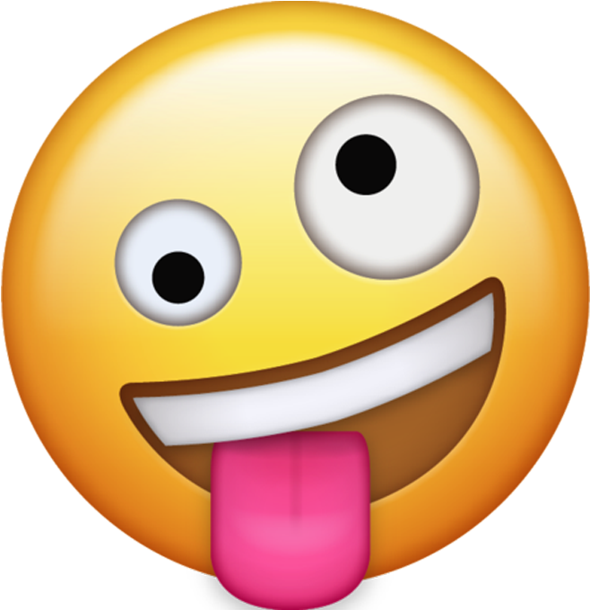 Drunk Transparent Background Image - Iphone Tongue Out Emoji Clipart (1000x824), Png Download