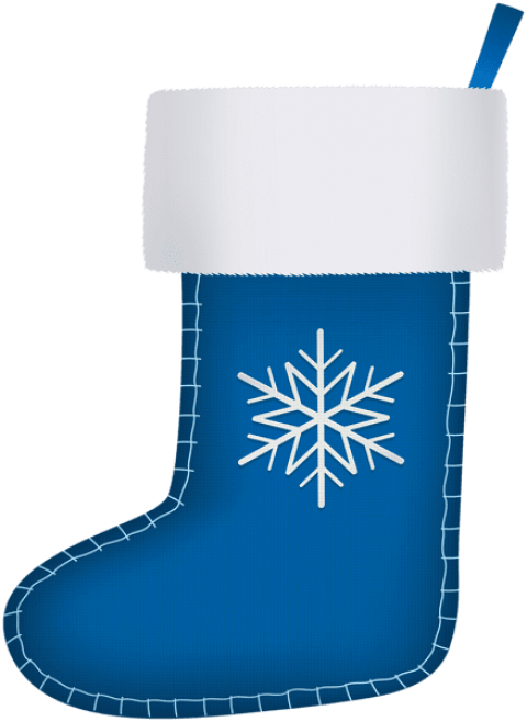Blue Christmas Stocking Png , Png Download - Christmas Stocking Clipart (480x658), Png Download