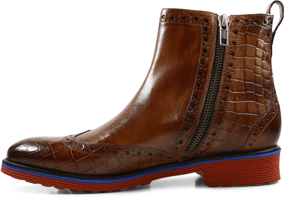 Ankle Boots Amelie 47 Crock Crust Tobacco Tobacco Elastic - Work Boots Clipart (1024x1024), Png Download