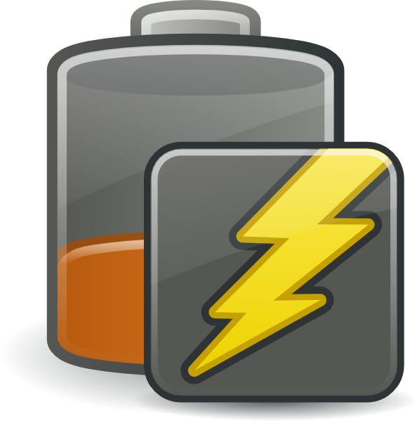 Caution Charging Png - High Battery Png Clipart (594x599), Png Download