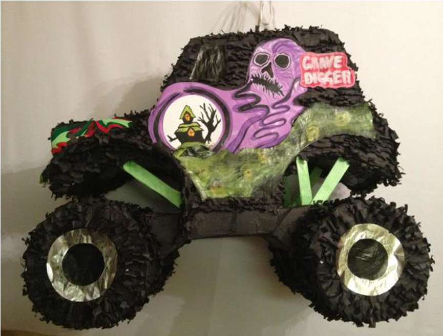 Custom Monster Truck Pinata In Houston - Monster Truck Pinata Clipart (1000x750), Png Download