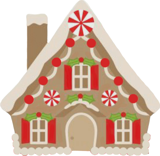 Gingerbread House Clipart Png Transparent Png (634x618), Png Download