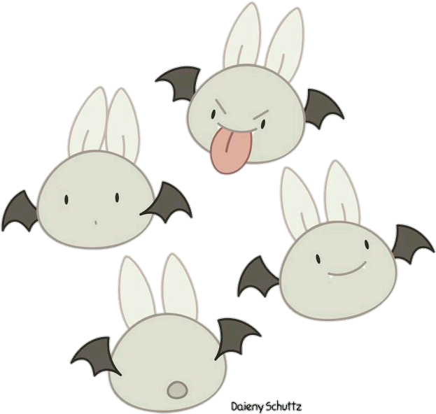 #png #chibi #kawaii #anime #emojis #murcielagos #alas - Bat Chibi Clipart (650x621), Png Download