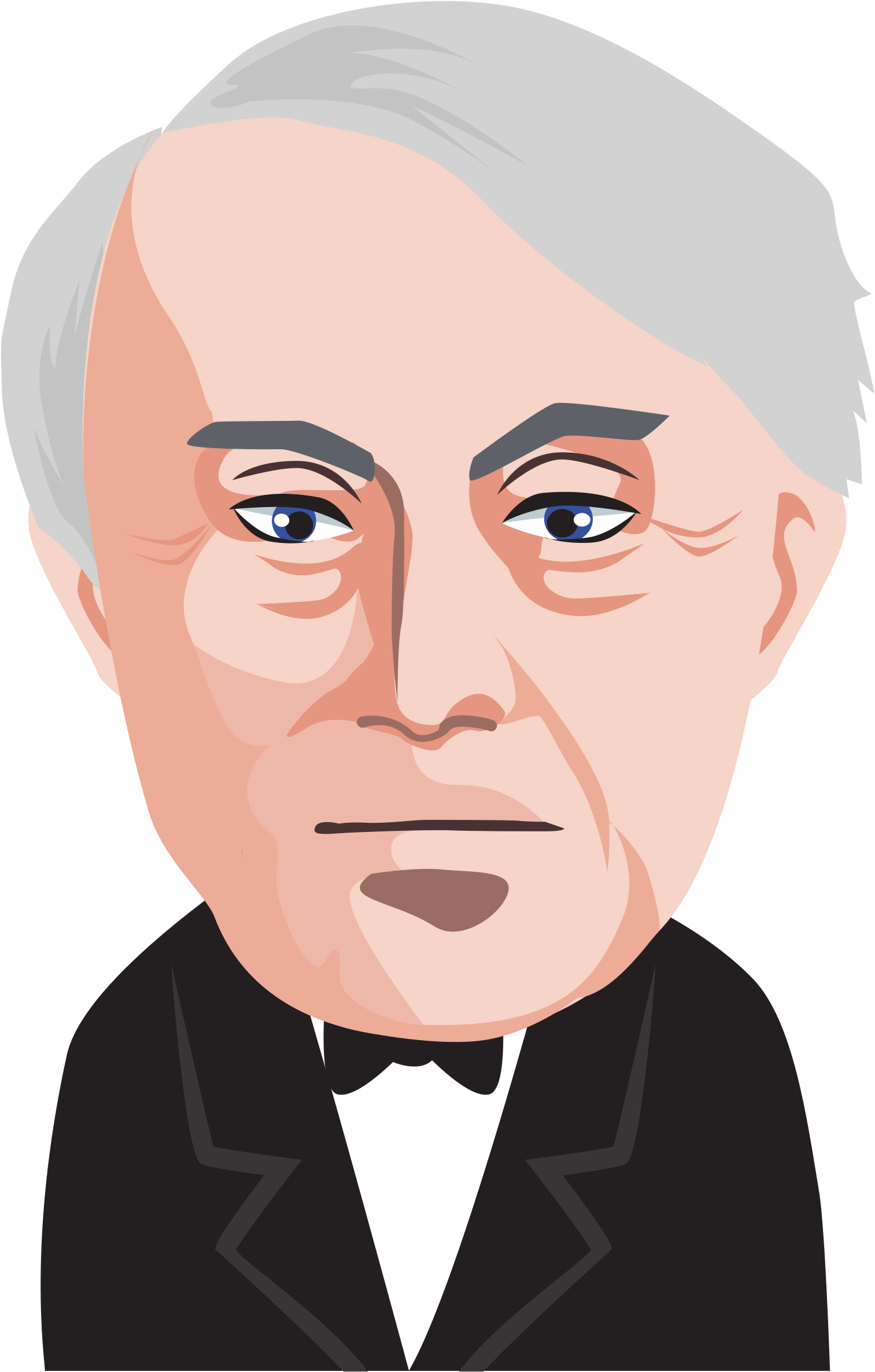 This Free Icons Png Design Of Thomas Alva Edison - Thomas Alva Edison Png Clipart (1540x2400), Png Download