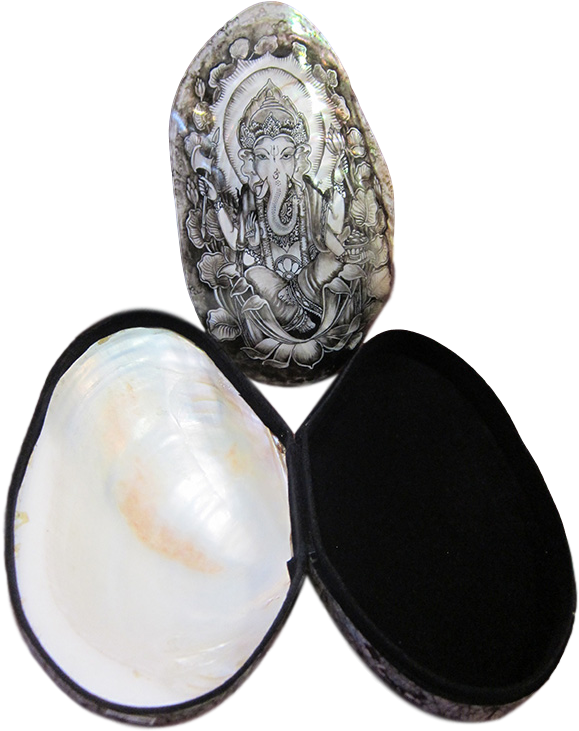Ganesh Shell Box - Egg Decorating Clipart (600x800), Png Download