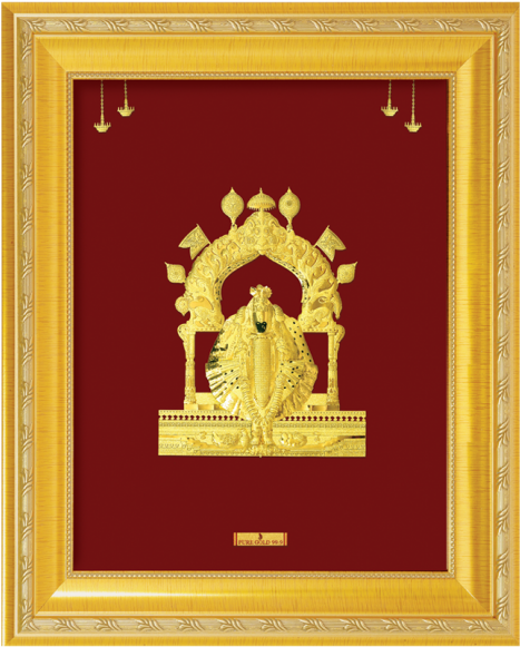 A5 Ambabai Mahalaxmi - Kolhapur Mahalaxmi Frames Clipart (580x795), Png Download