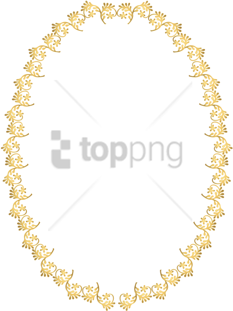 Free Png Gold Oval Frame Png Png Image With Transparent - Transparent Background Oval Frame Png Clipart (480x643), Png Download