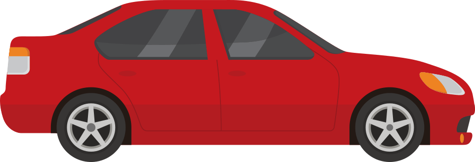 A Bee Cabs - Cartoon People In Car Clipart (961x328), Png Download