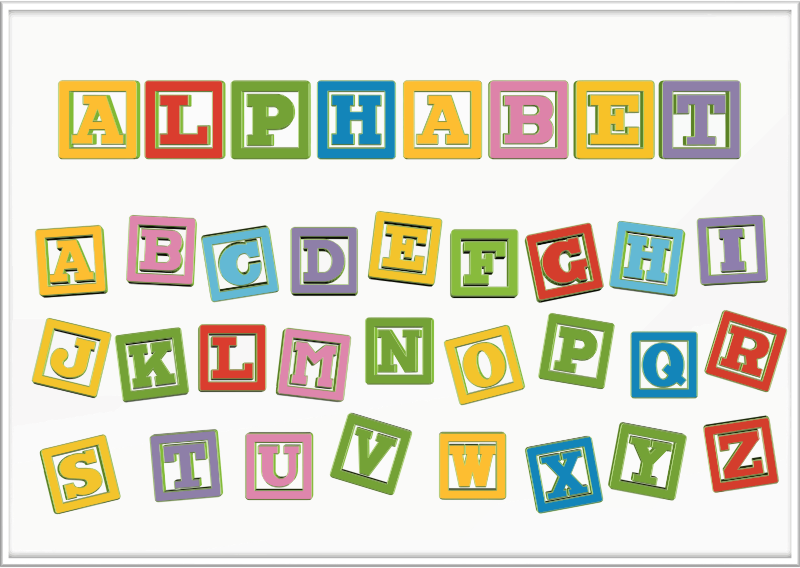 Alphabets Clipart Transparent - Abecedario En Ingles - Png Download (800x568), Png Download