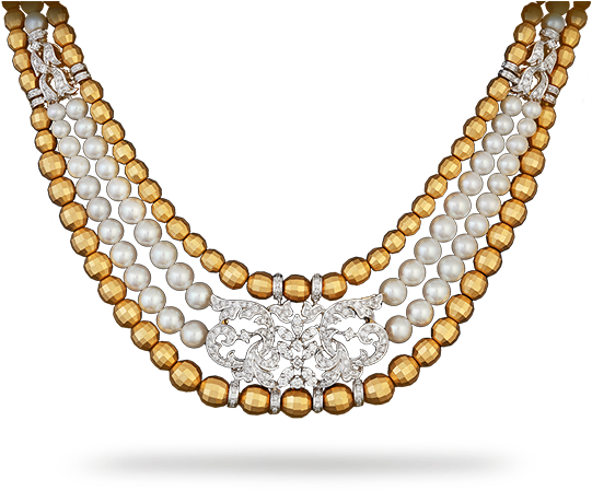 Pearl Clipart Neck Chain - Necklace - Png Download (600x600), Png Download