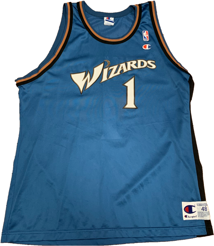Washington Wizards Vintage Champion Jersey Xl - Washington Wizards Clipart (710x817), Png Download