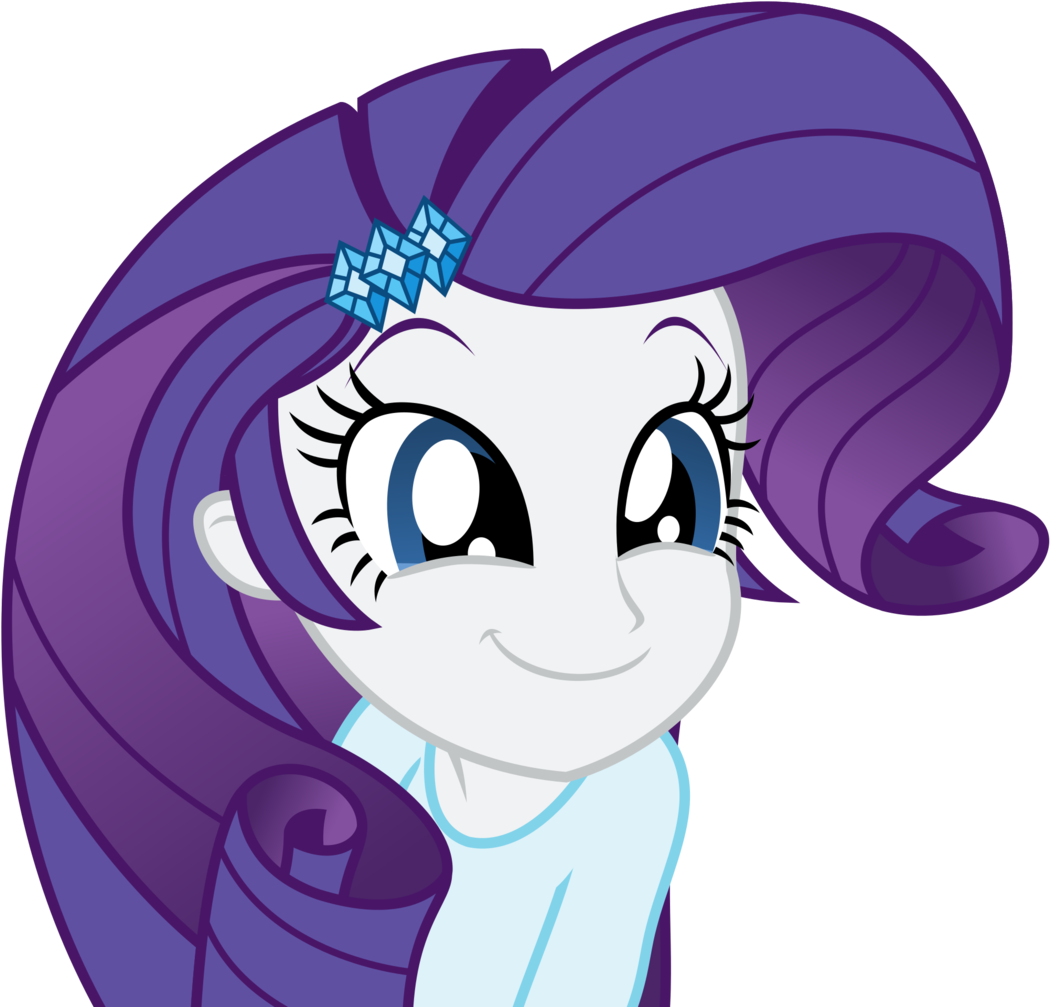Artist Sketchmcreations - Mlp Eg Rarity Happy Clipart (1080x1024), Png Download