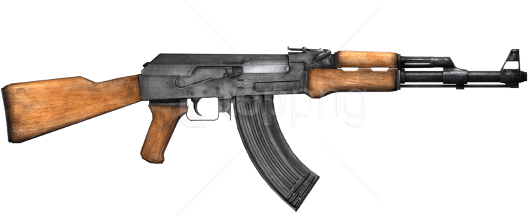 Free Png Download Wooden Ak 47 Png Images Background - Ak 47 Fold Stock Clipart (850x366), Png Download