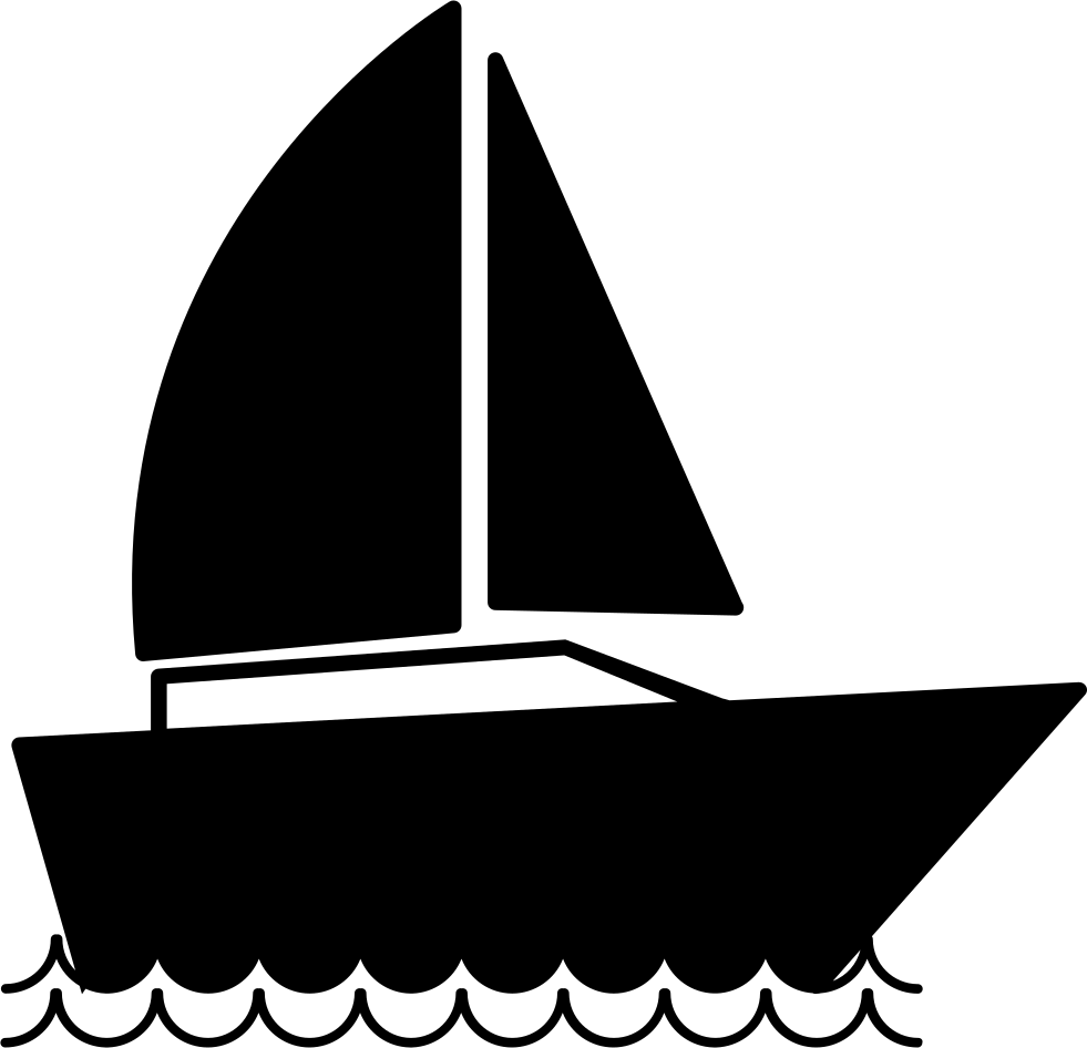 Sail Boat Sailing Comments - Símbolo De Barco Png Clipart (981x946), Png Download