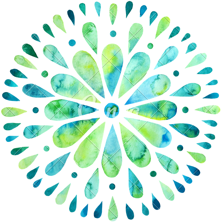 Banner Download Mandala Transparent Watercolor - Watercolor Mandala Clipart (800x800), Png Download