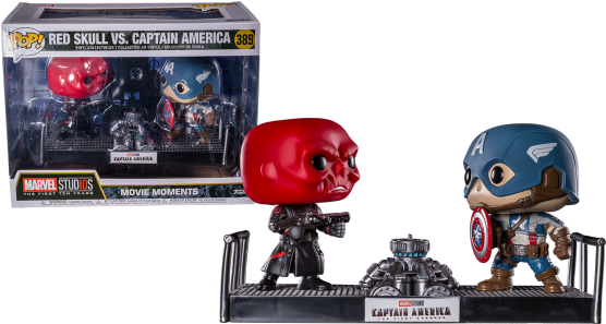 The First Ten Years - Red Skull Vs Captain America Pop Clipart (555x662), Png Download