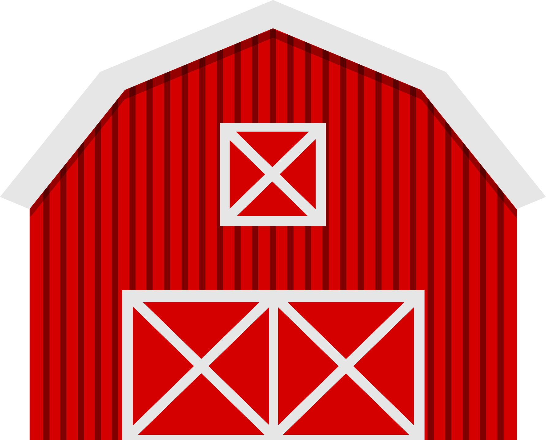Barn Clipart Hay - Farm Clipart Transparent Background - Png Download (1782x1435), Png Download