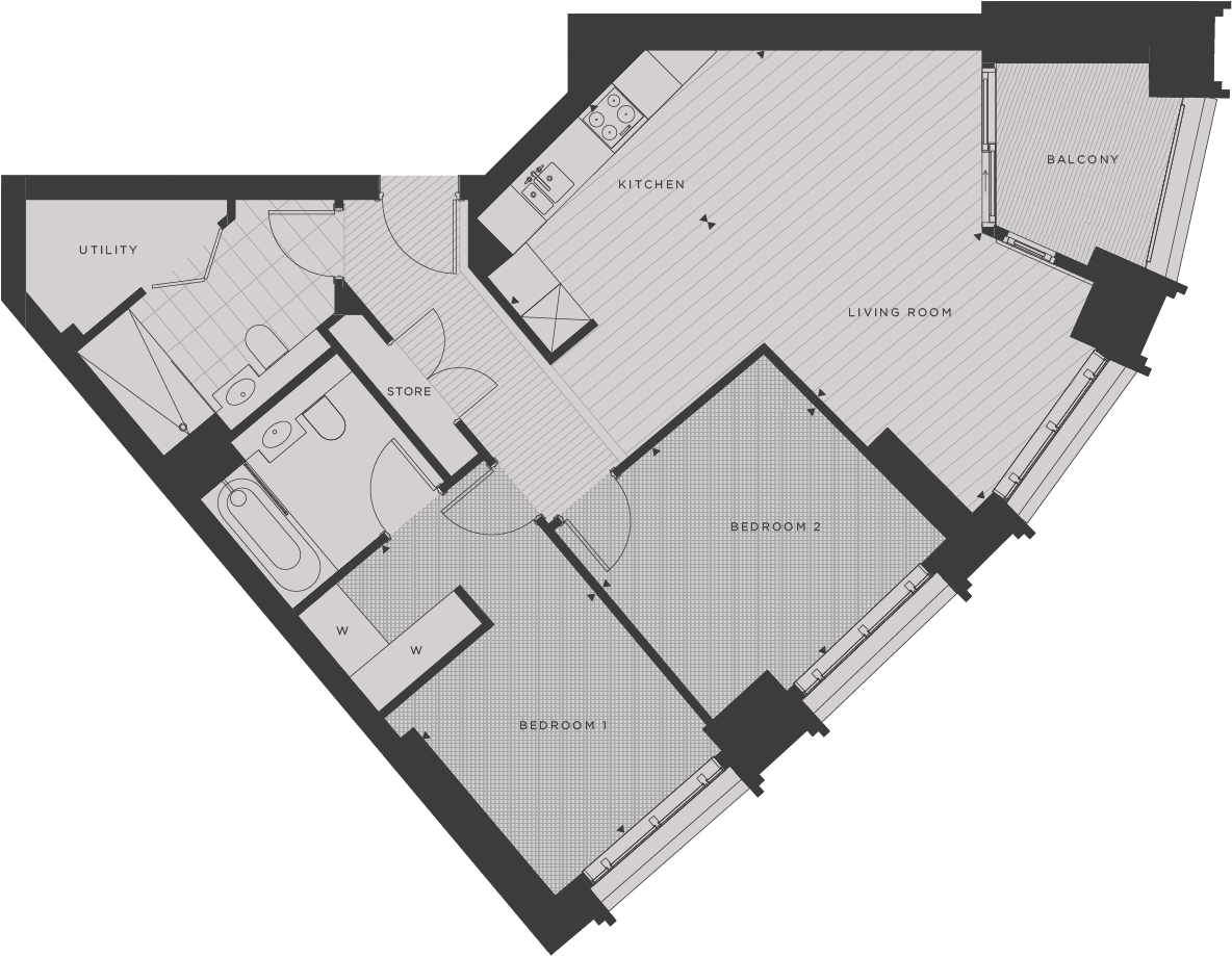 Approximate Measurements Only, They Are Not Necessarily - Floor Plan Clipart (1217x935), Png Download
