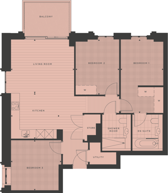 Approximate Measurements Only, They Are Not Necessarily - Floor Plan Clipart (556x640), Png Download