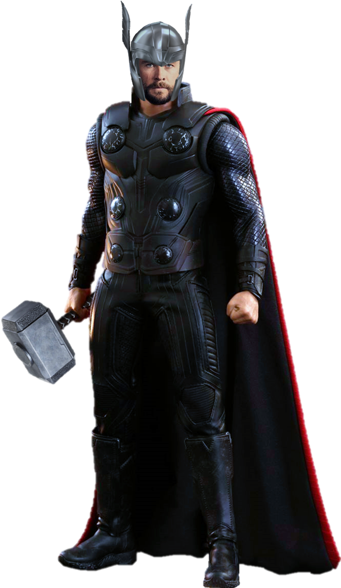 Thor Infinity War Png - Marvel Infinity War Thor Png Clipart (686x1158), Png Download