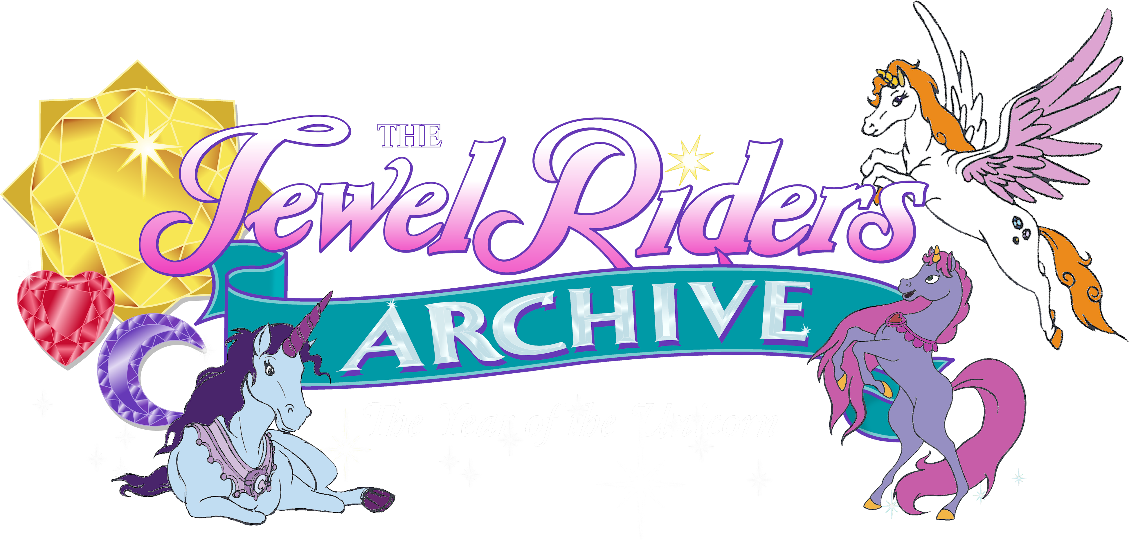 Jewel Riders Archive Clipart (3970x1940), Png Download