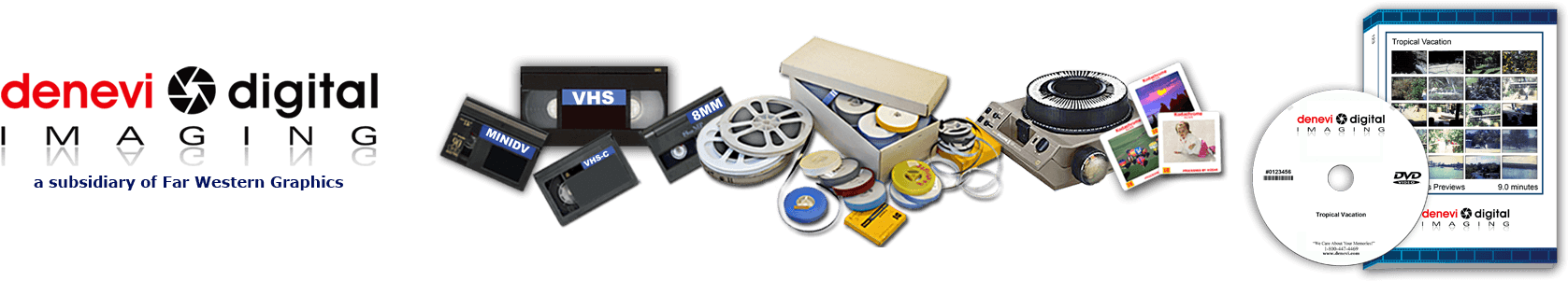 We Provide A Way To Preserve Your Old Vhs Tapes, Photos, - Transfer Media To Dvd Clipart (1900x400), Png Download