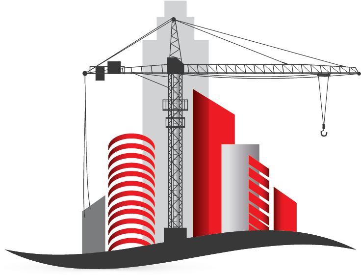 Crane , Png Download - Construction Logo With Crane Clipart (736x562), Png Download
