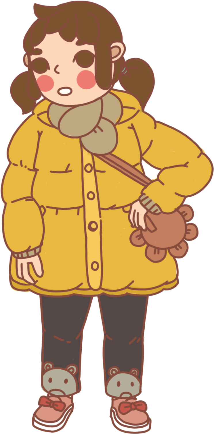 Hand Drawn Cartoon Little Girl Child Png And Psd - Cartoon Clipart (2000x2000), Png Download