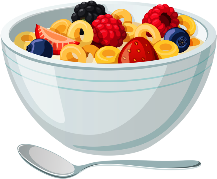 Png Food Illustrations - Fruit Salad Breakfast Clipart Transparent Png (800x697), Png Download