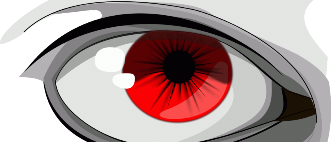 Red Eyes Clipart Dry Eye - Eye Clip Art - Png Download (1160x500), Png Download