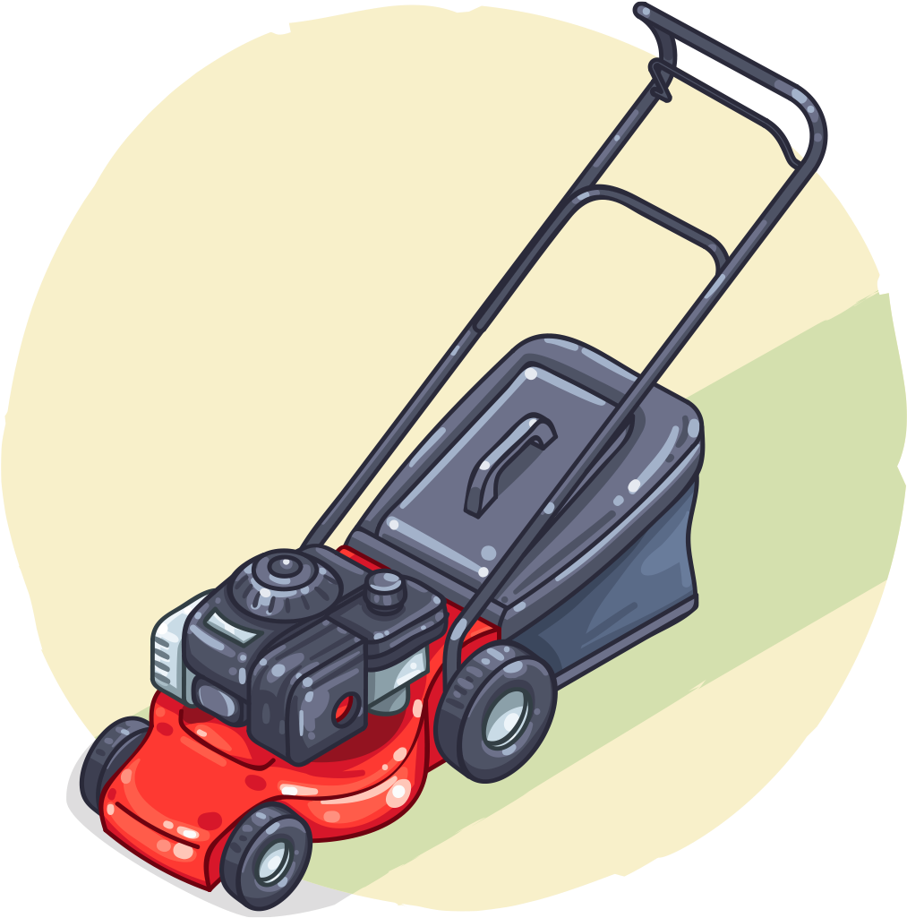 Find Near Me - Walk-behind Mower Clipart (1024x1024), Png Download