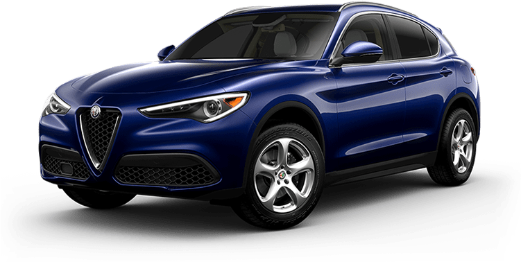 2018 Alfa-romeo Stelvio - Alfa Romeo Stelvio Suv Blue Clipart (750x450), Png Download