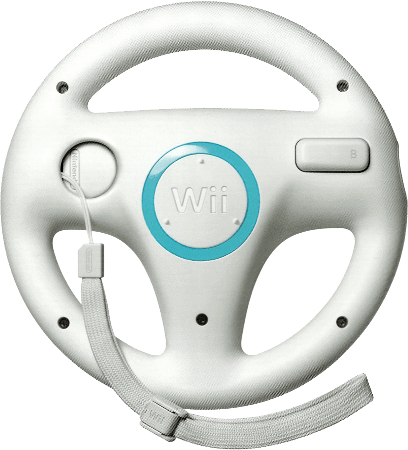 Wii Steering Wheel (wii)(pwned) - Wii Steering Wheel Clipart (818x903), Png Download