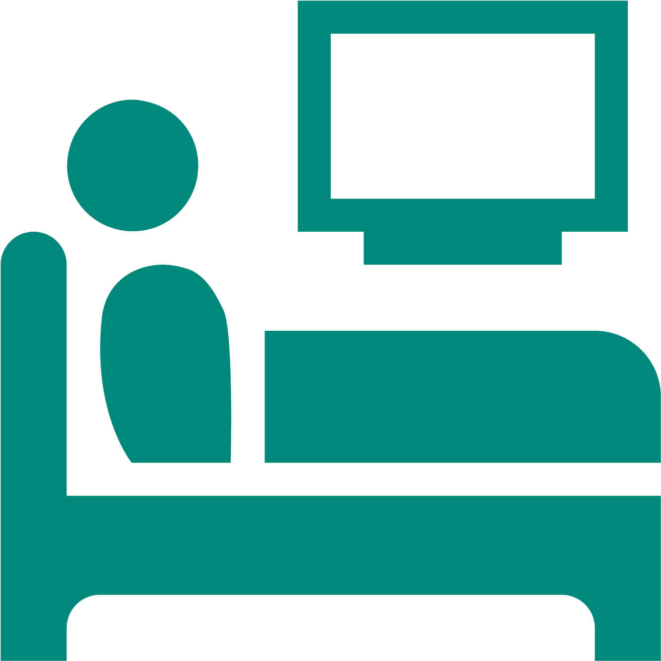 Clipart Sleeping Hospital Bed - Png Download (1335x1335), Png Download