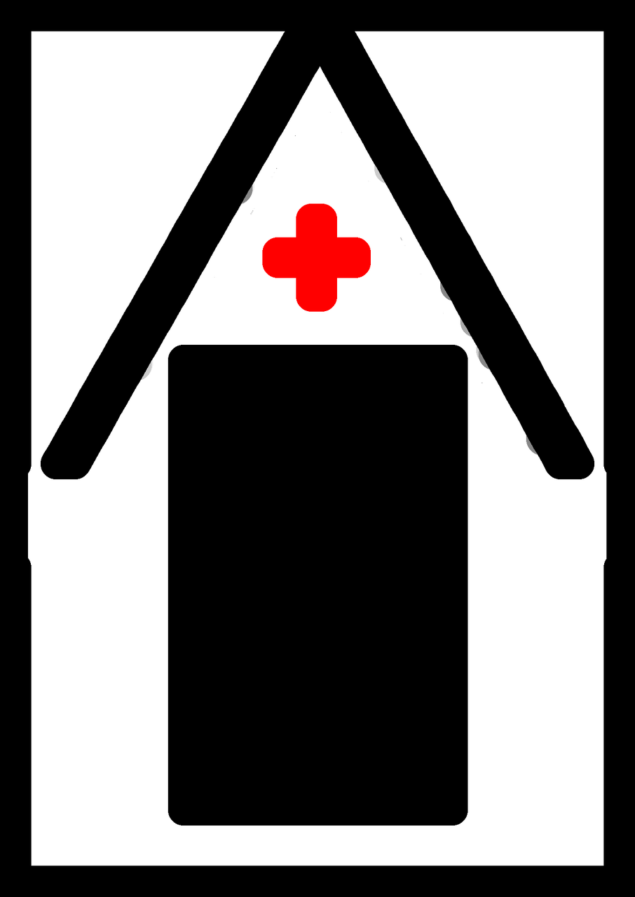 First Aid Hospital Icon Medical Png Image - Cross Clipart (906x1280), Png Download