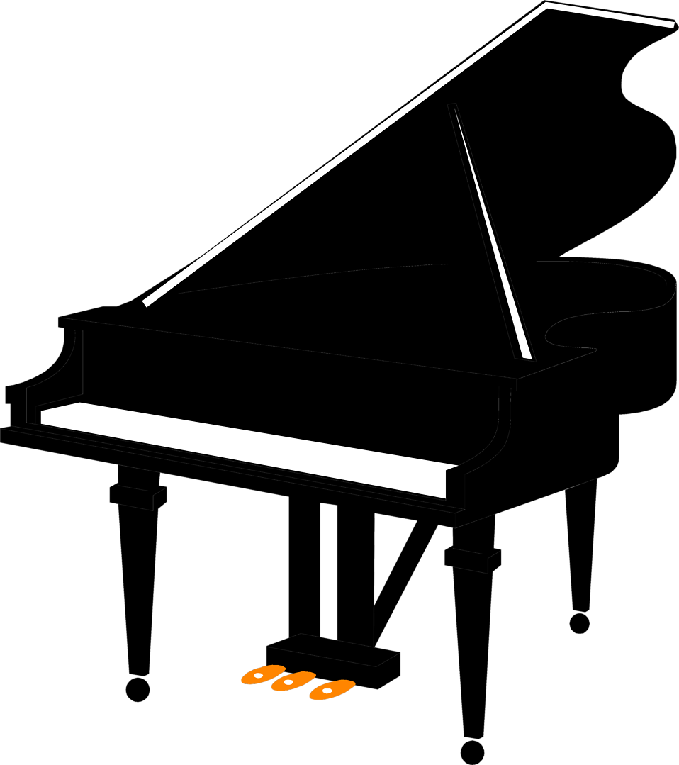 Svg Free Download Silhouette At Getdrawings Com For - Piano Clipart - Png Download (958x1079), Png Download