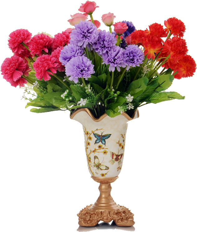 Flowers In Vase Png - Bouquet Clipart (1054x1117), Png Download