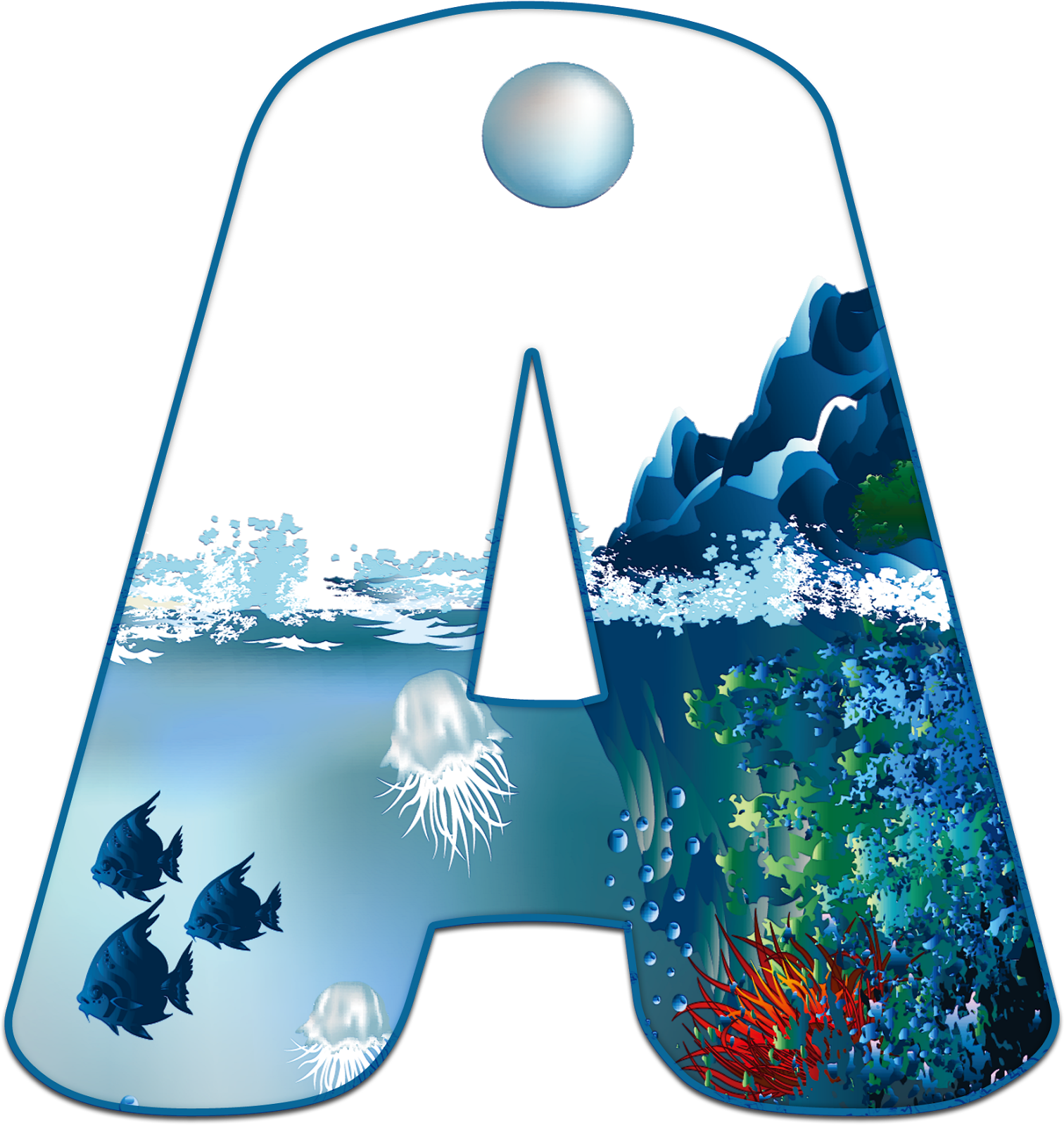 Cave Clipart Underwater - Live Wallpaper Under The Sea - Png Download (1512x1600), Png Download
