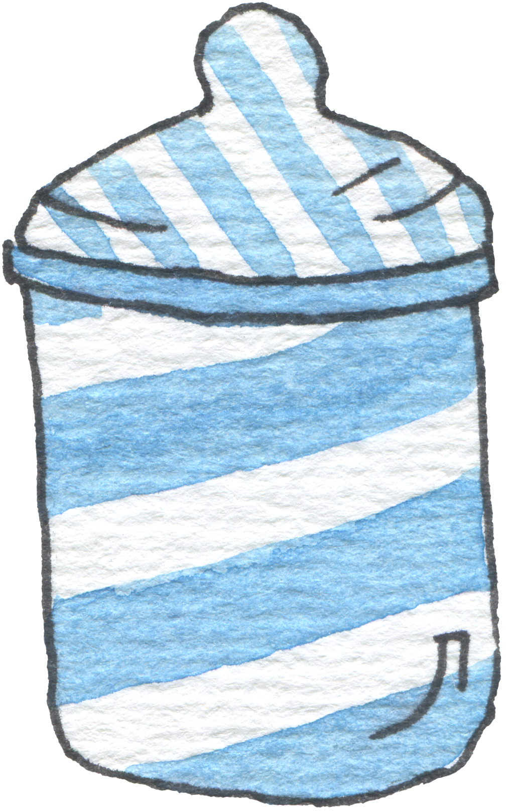 Blue Water Clipart Full Cup - Drawing - Png Download (1024x1616), Png Download
