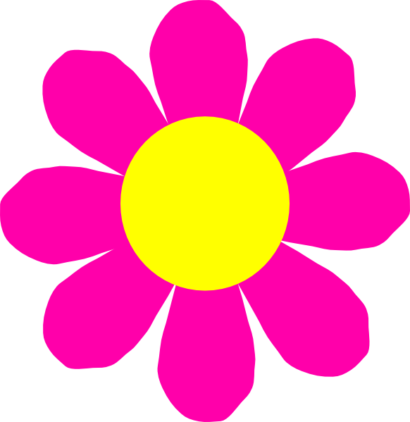Clip Art Spring Flower - Png Download (582x599), Png Download
