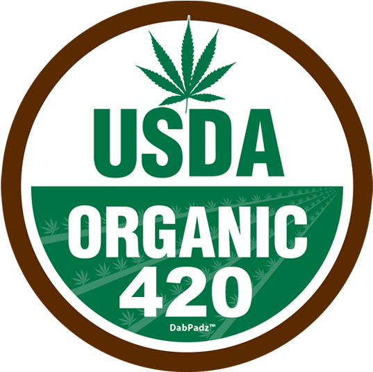 Usda Organic 420 Dab Pad - Usda Organic Clipart (600x600), Png Download